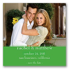 Magnetic Save The Date - Grass