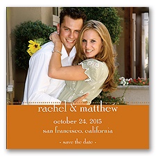 Magnetic Save The Date - Terra Cotta