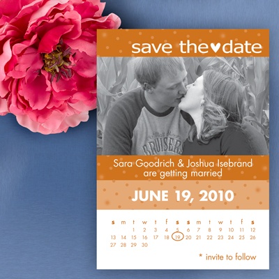 Calendar Save The Date - Terra Cotta