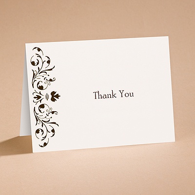 Bow Tie Chocolate - Thank You Card and Envelope