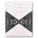 Bow Tie Ebony - Invitation