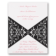 Bow Tie Ebony - Invitation