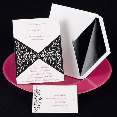 Bow Tie Ebony - Invitation