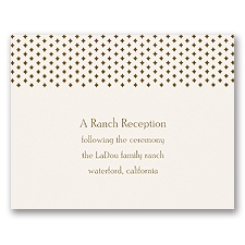 All Buckled Up - Reception Card