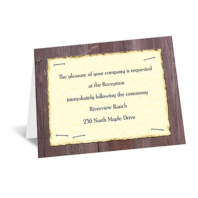 Your Brand - Reception Card