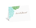 It Takes Two ( Blue and Green) - Note Card and Envelope