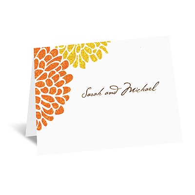 It Takes Two (Orange and Yellow) - Note Card and Envelope