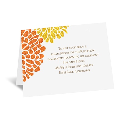 It Takes Two (Orange and Yellow) - Reception Card