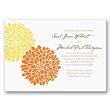 It Takes Two (Orange and Yellow) - Invitation