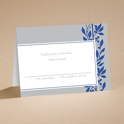 Flower Child Blue - Respond Card and Envelope