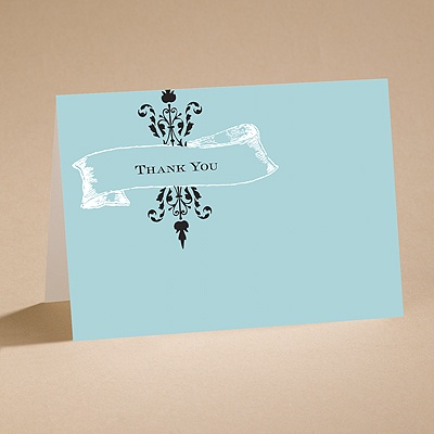 Embraced (Aqua) - Thank You Card With Verse and Envelope