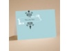 Embraced (Aqua) - Thank You Card With Verse and Envelope