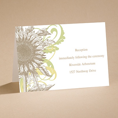 Floral Flair - Reception Card