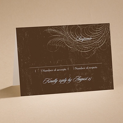 Country Chic - Bark - Response Card and Envelope