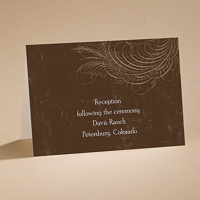 Country Chic - Bark - Reception Card