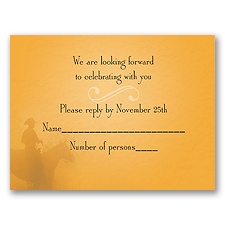 A Good Fit - Citrus - Respond Card and Envelope