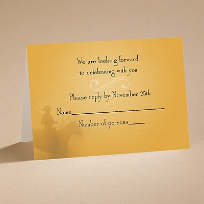 A Good Fit - Citrus - Respond Card and Envelope