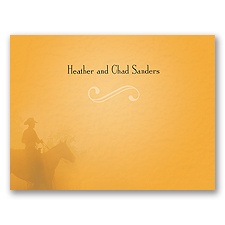 A Good Fit - Citrus - Note Card and Envelope