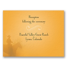 A Good Fit - Citrus - Reception Card