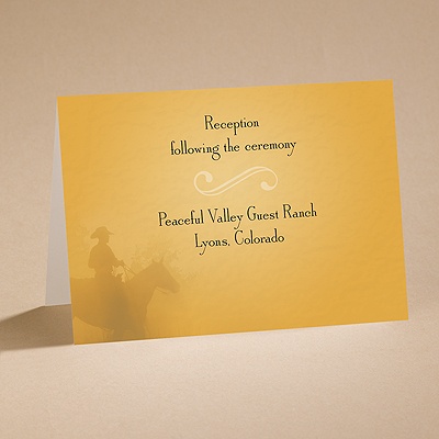 A Good Fit - Citrus - Reception Card