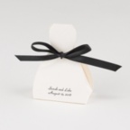 Ecru Gown Favor Boxes