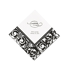Printed Formal Affair Damask Dinner  Napkin