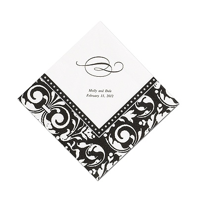 Printed Formal Affair Damask Dinner  Napkin
