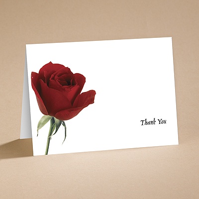 Rose Red - Thank You Folder and Envelope