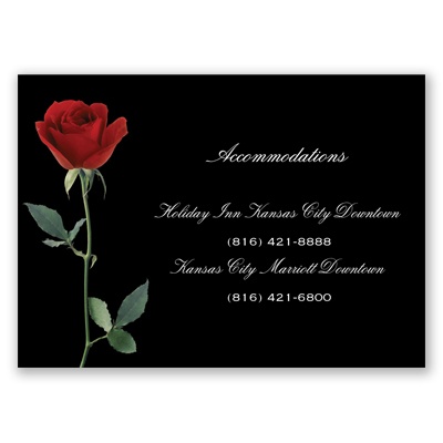 Rose Red - Accommodations Card