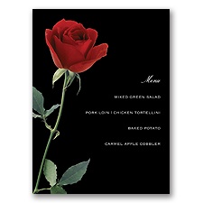 Rose Red - Menu Card