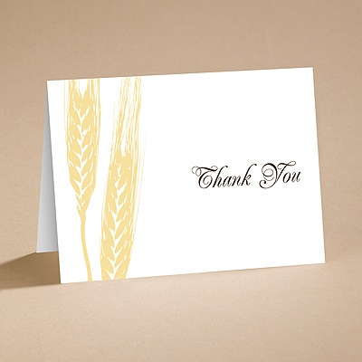 Bountiful Harvest - Thank You Folder with Verse and Envelope