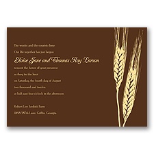 Bountiful Harvest - Invitation
