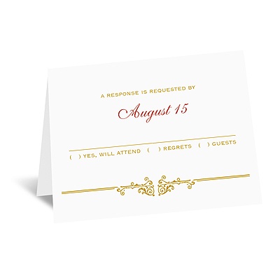 Rescued by Romance - Respond Card and Envelope