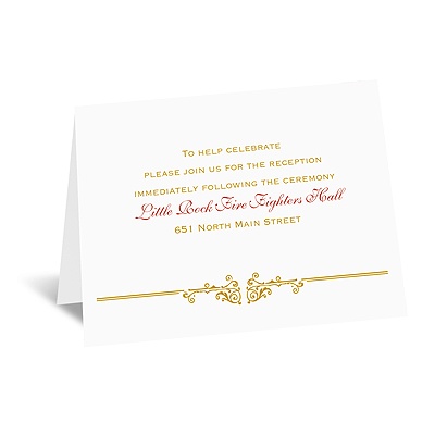 Rescued by Romance - Reception Card