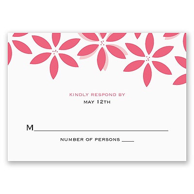 Little Posies - Response Card and Envelope