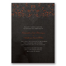 Dramatic Black Invitation