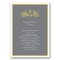 Bicycle Built for Two - Yellow Invitation