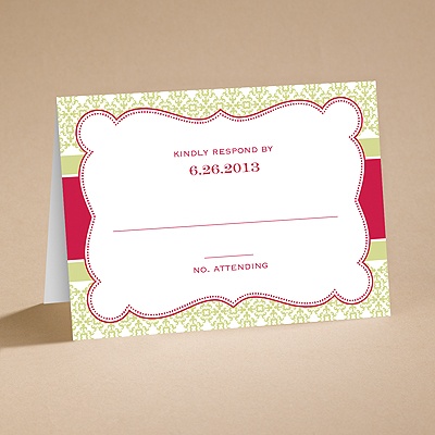 Modern Vintage - Rooster Design - Respond Folder and Envelope