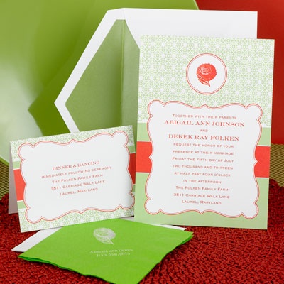 Modern Vintage - Clover Design - Invitation