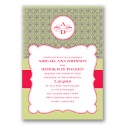 Modern Vintage - Monogram Vintage - Invitation