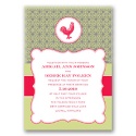 Modern Vintage - Rooster Design - Invitation