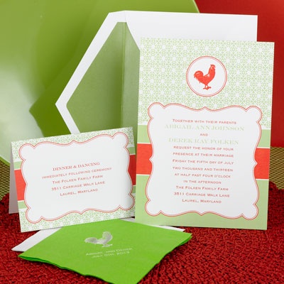 Vintage Wedding Invitations on Wedding Invitations Red Wedding Invitations Modern Vintage
