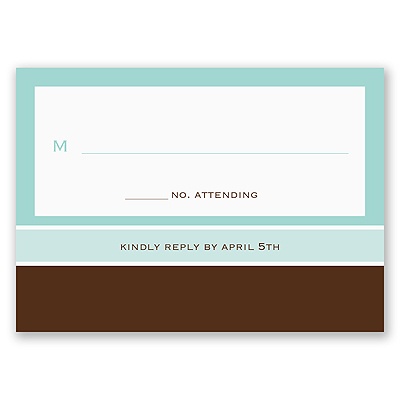 Fashionable Frames - Response Card and Envelope