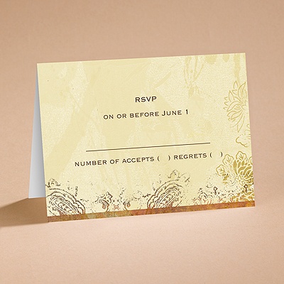 Pretty Paisley - Respond Card and Envelope