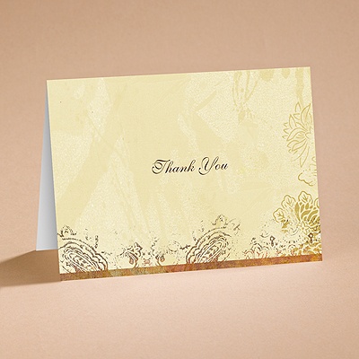 Pretty Paisley - Thank You Card with Verse and Envelope