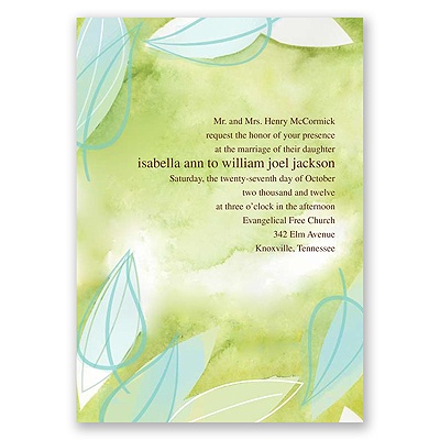 Watercolor Whimsy - Invitation