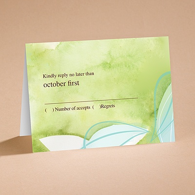 Watercolor Whimsy - Respond Card and Envelope