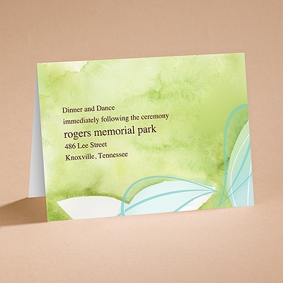 Watercolor Whimsy - Reception Card