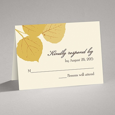 Fall Leaves - Response Card and Envelope