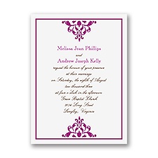Damask Accents - Petite Invitation